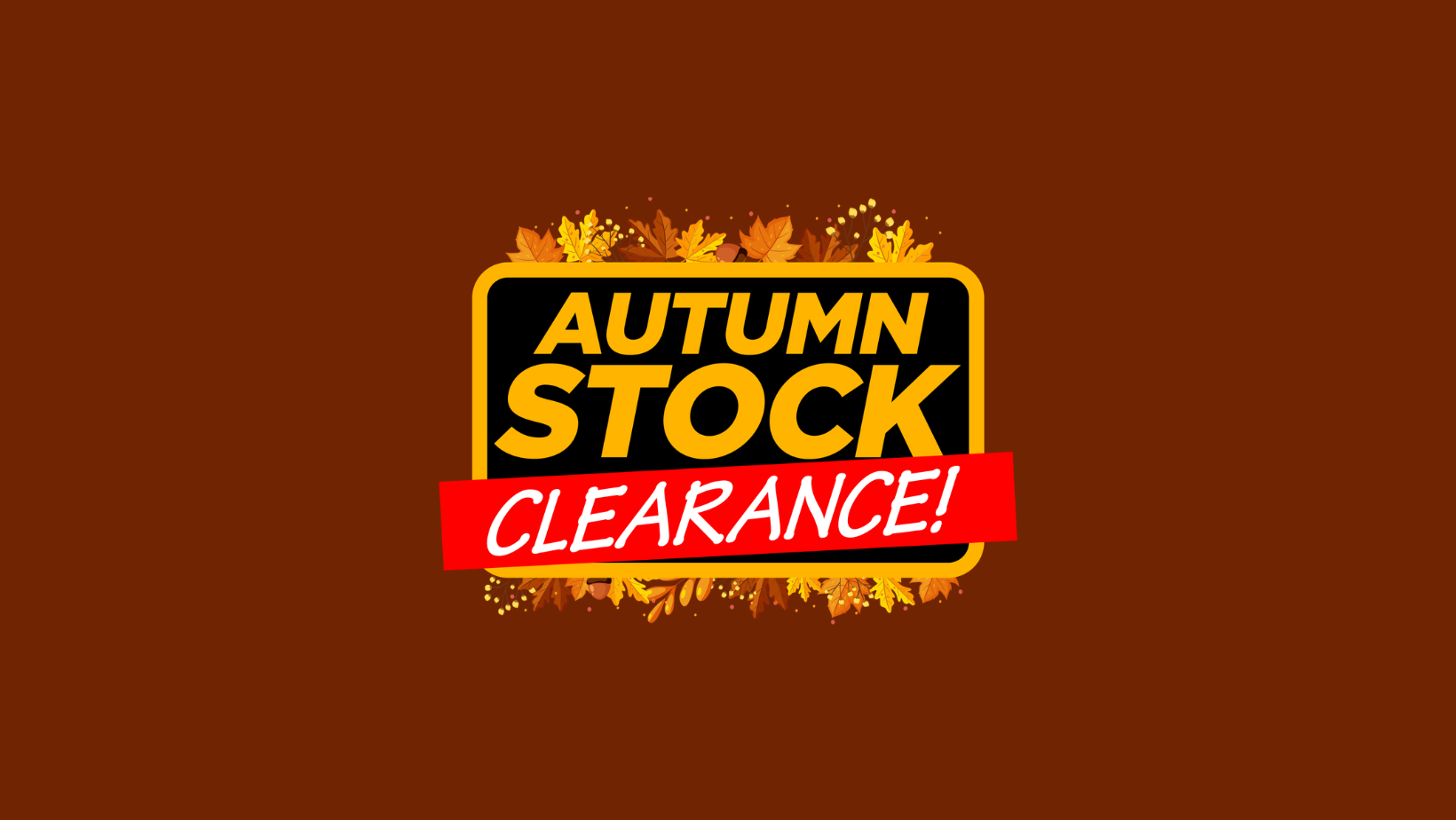 Autumn clearance